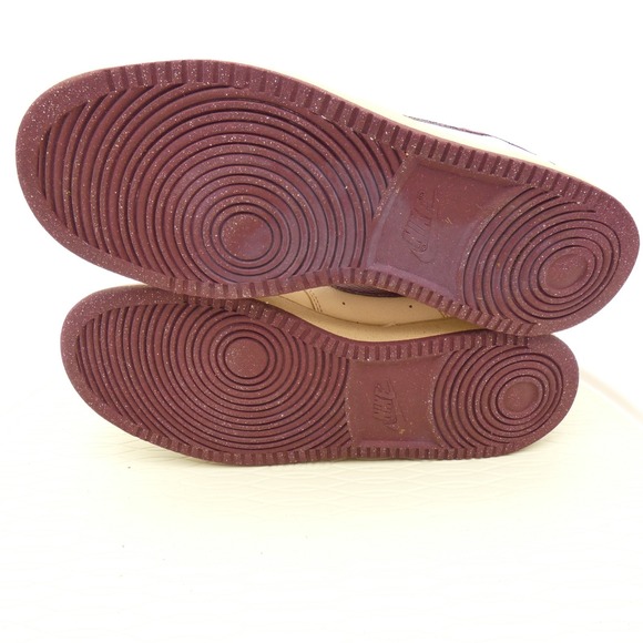 Nike Court Vision Low FB8942-133 Mens US 10 Shoes Sail Dark Beetroot Sneakers - Picture 7 of 10